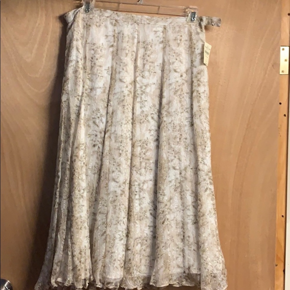 Chiffon print skirt